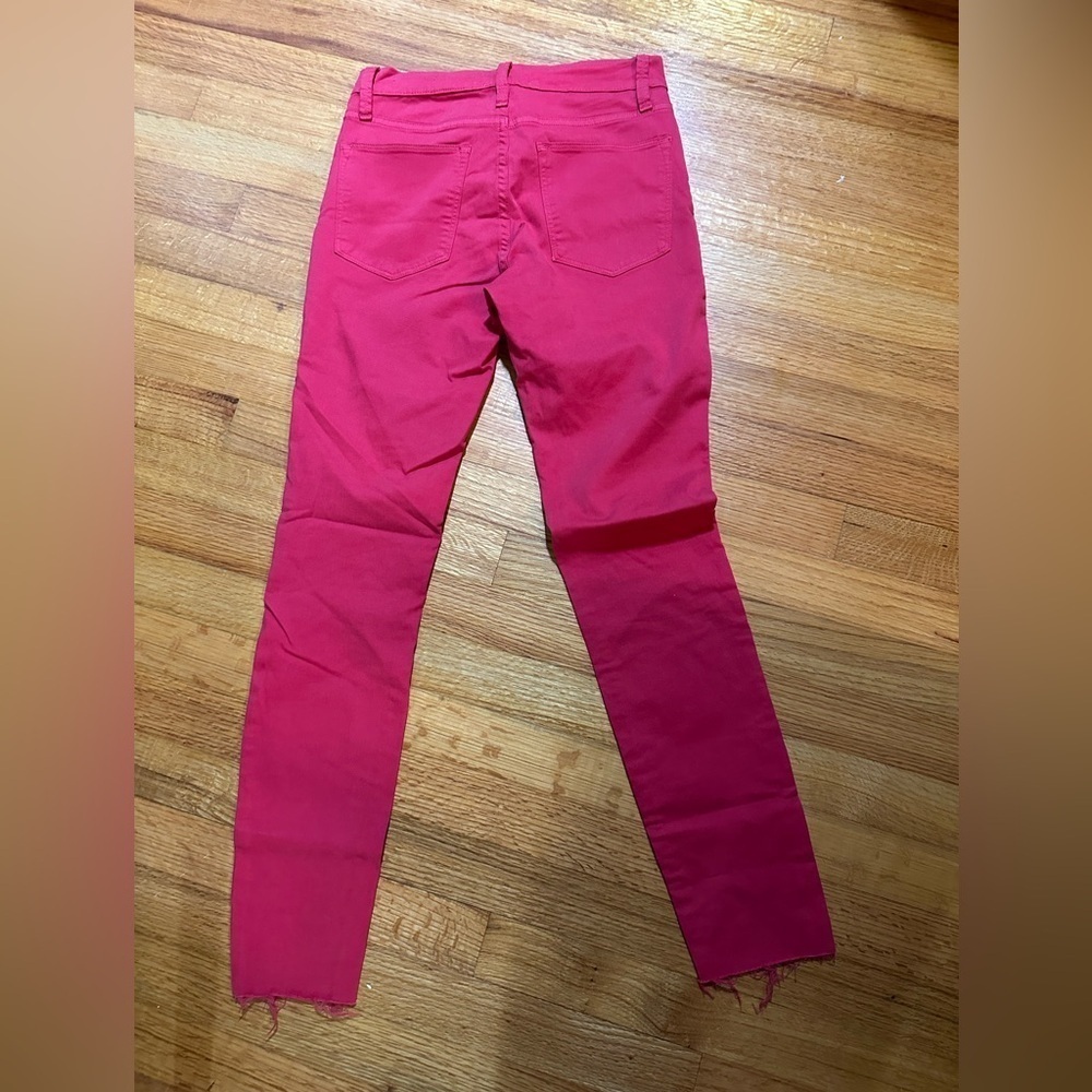 Frame

Le High Crop Skinny Jeans /Red size 25 ((H8